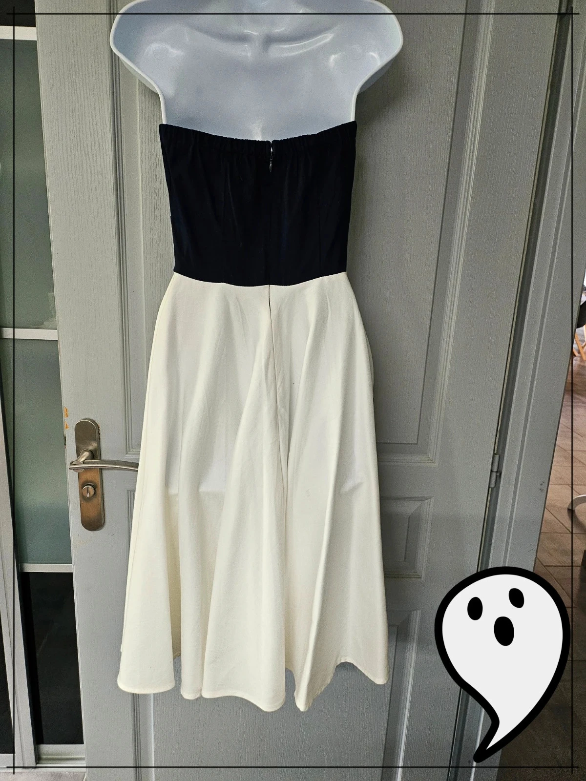 Pin-up marineblauw & witte bustierjurk met ankermotief Dolly and Dotty - Maat 36 / S (UK 8) – photo 5